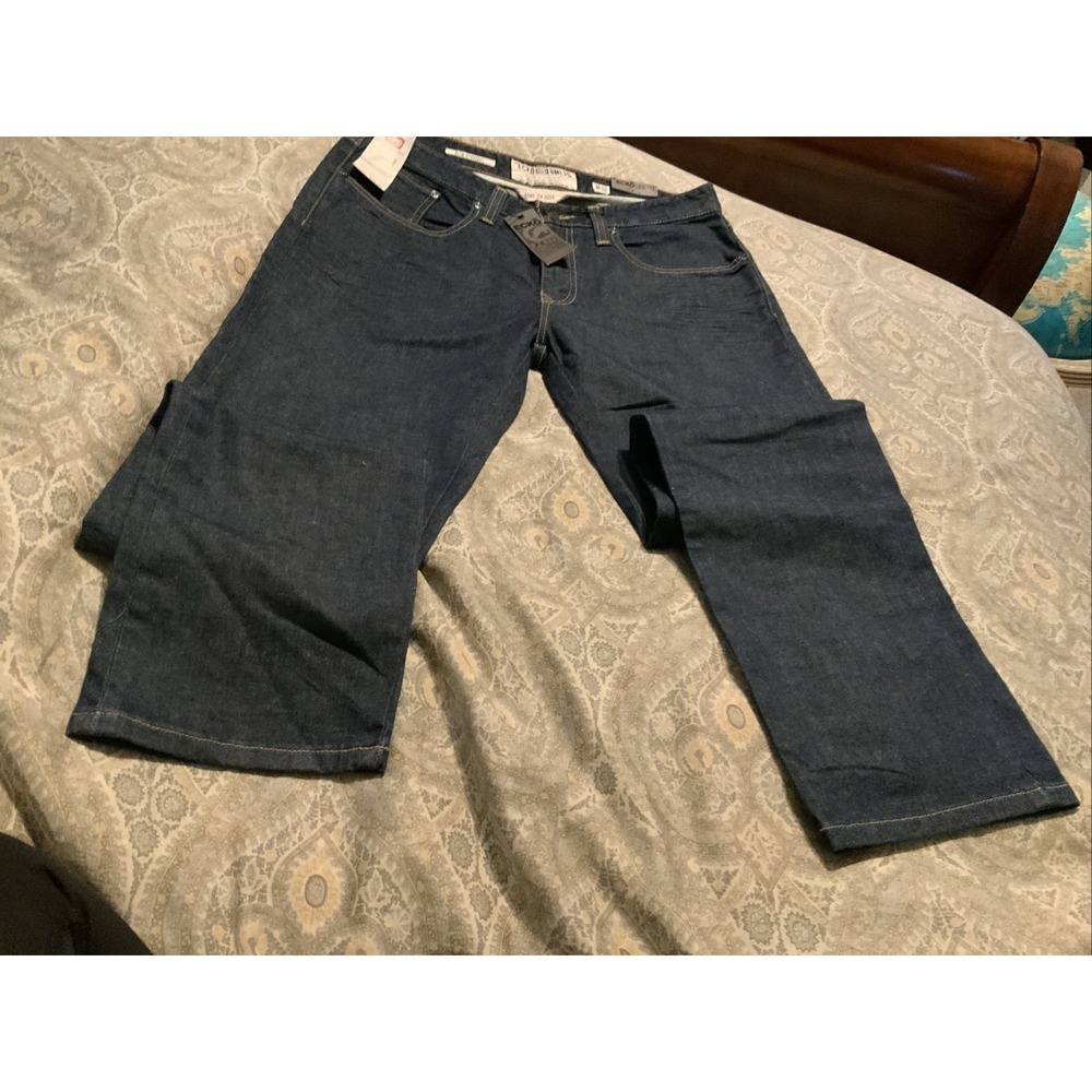 Ecko UNLTD Denim Jeans Mens 32 Slim Straight Dark Wash Blue New - Picture 2 of 5